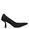 Donald Pliner Square Toe Pump In Black Crepe