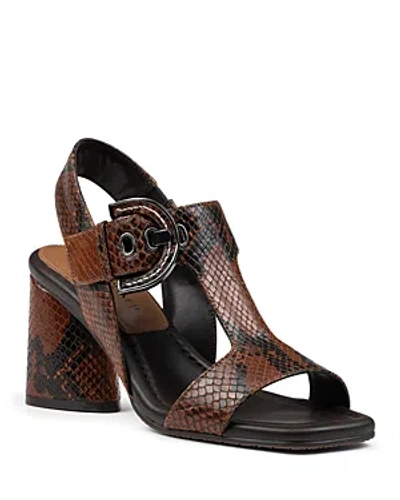 Donald Pliner Women's Buckled Slingback Sandals In Chestnut