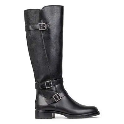 Donald Pliner Women Carlota Black Boot In White