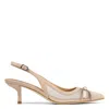 Donald Pliner Slingback Kitten Heel Pump In Sand