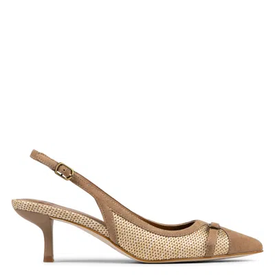 Donald Pliner Women Carwyn Tobacco Raffia Dress In Nude
