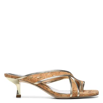Donald Pliner Women Cassia Natural Platino Cork Casual In Gold