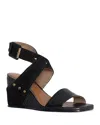 Donald Pliner Strappy Wedge Sandal In Black