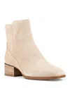 Donald Pliner Women's Croc Embossed Trim Block Heel Booties In Sand