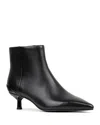 Donald Pliner Kitten Heel Pointed Toe Bootie In Black