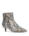 Donald Pliner Dazha Kitten Heel Bootie In Blue