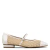 Donald Pliner Ditzy Mary Jane Ballet Flat In White