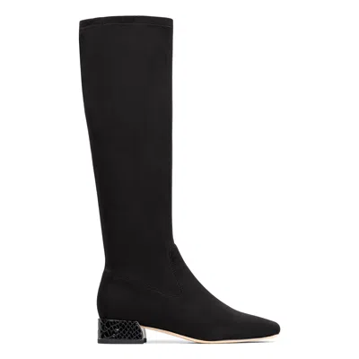 Donald Pliner Women Dolores Knee-high Black Suede Boot