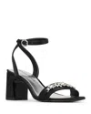 Donald Pliner Crystal Ankle Strap Sandal In Black