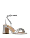 Donald Pliner Crystal Ankle Strap Sandal In Gray