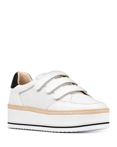 DONALD PLINER WOMEN'S DREAMBOAT LEATHER PLATFORM SNEAKERS