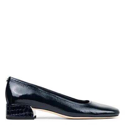 Donald Pliner Women Dreww Navy Patent Dress In Blue