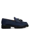 Donald Pliner Eclipse Suede Loafer In Navy Suede