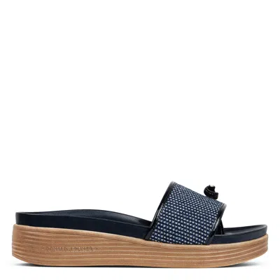 Donald Pliner Women Farrah Navy Denim Casual In Blue