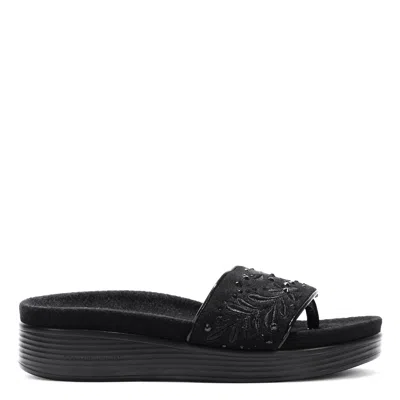 Donald Pliner Women Fifi Black Embellished Casual In Multi