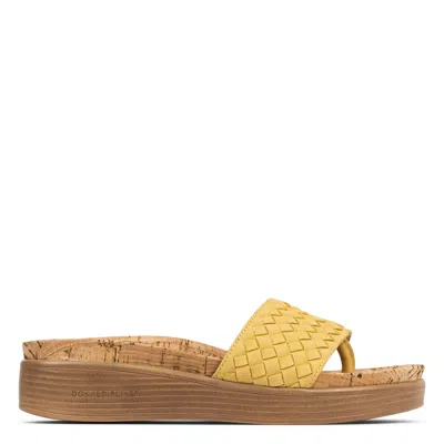 Donald Pliner Women Fifi Honey Woven Casual In Yellow