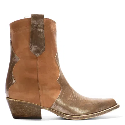 Donald Pliner Women Folsom Bronze Bootie In Brown