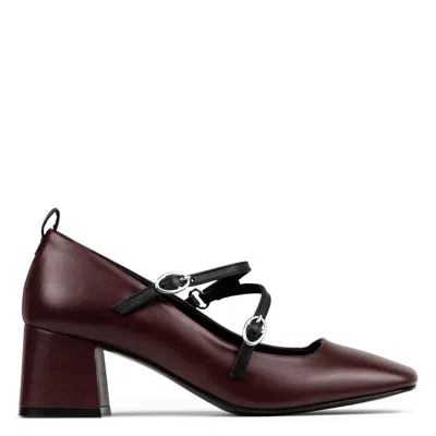 Donald Pliner Women Gazze Wine Black Multi Dress In Burgundy