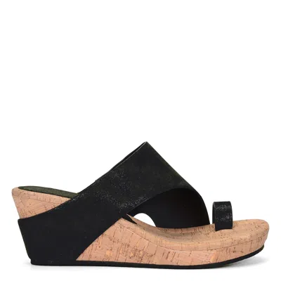 Donald Pliner Women Gyer Black Metallic Casual