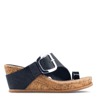 Donald Pliner Women Gyer Buckle Navy Casual In Blue
