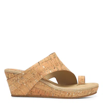 Donald Pliner Women Gyer Platino Cork Casual In Neutral