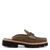 Donald Pliner Kiltie Fringe Loafer Mule In Biscotti