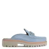 Donald Pliner Hampton Moc Toe Platform Mule In Denim