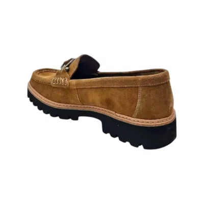 DONALD PLINER WOMEN'S HELIO LOAFERS IN SADDLE CALF SUEDE