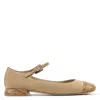 Donald Pliner Larro Cap Toe Mary Jane Flat In Tobacco