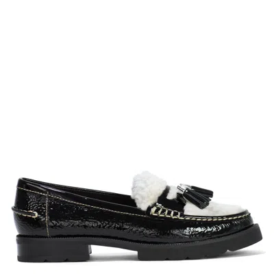 Donald Pliner Women Lenny Black Shearling Casual