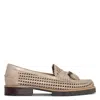 Donald Pliner Women's Slip On Tassel Perforated Loafer Flats In Light Bronze