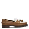 Donald Pliner Genuine Shearling Tassel Loafer In Saddle Shearling