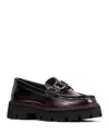 Donald Pliner Marvel Platform Bit Loafer In Bordeaux