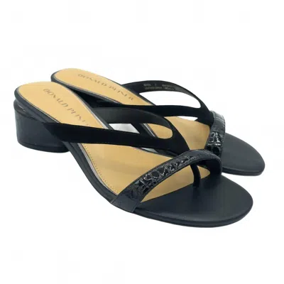 Donald Pliner Women Mida Thong Mule Sandal In Black