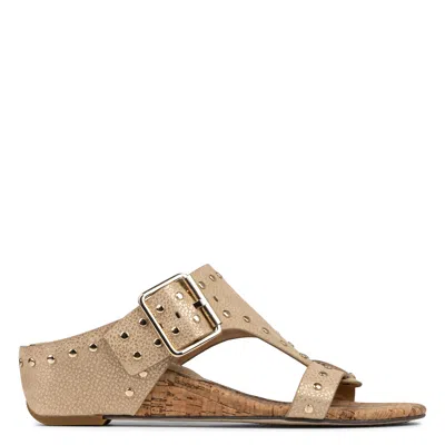 Donald Pliner Women Ofelia Platinum Studded Casual In Brown