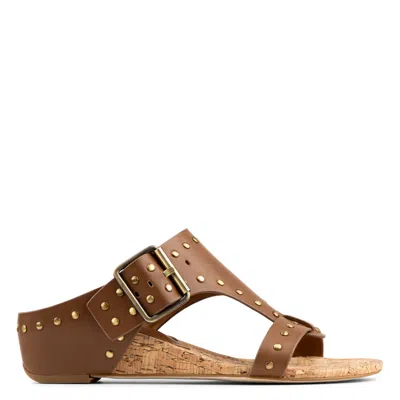 Donald Pliner Women Ofelia Saddle Studded Casual In Brown