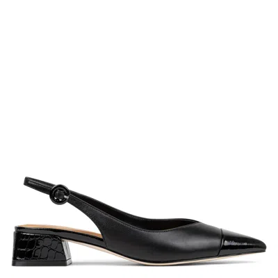 Donald Pliner Payton Leather Slingback Pump In Black