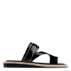 Donald Pliner Wedge Toe Loop Sandal In Black