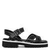 Donald Pliner Pyper Leather Sandal In Black