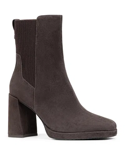 Donald Pliner Rosemary Platform Bootie In Dark Brown