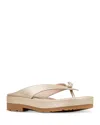Donald Pliner Seena Fifi Platform Wedge Flip Flop In Brown