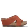 Donald Pliner Tf Dnu  Sisu Suede Sandal In Terracotta