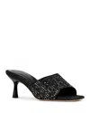 Donald Pliner Rikki Kitten Heel Slide Sandal In Black