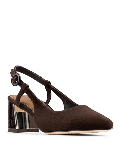 Donald Pliner Women's Slingback Pointed Toe Pumps In Brown