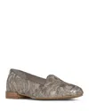 Donald Pliner Reena Sequin Embellished Loafer Flat In Pewter