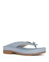 Donald Pliner Platform Flip Flop In Denim