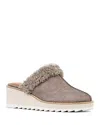 Donald Pliner Women's Slip On Wedge Mules In Dark Grey