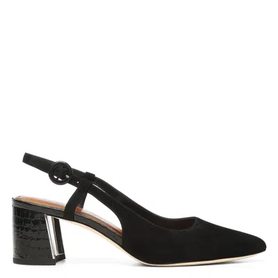 Donald Pliner Shanie Suede Slingback In Black