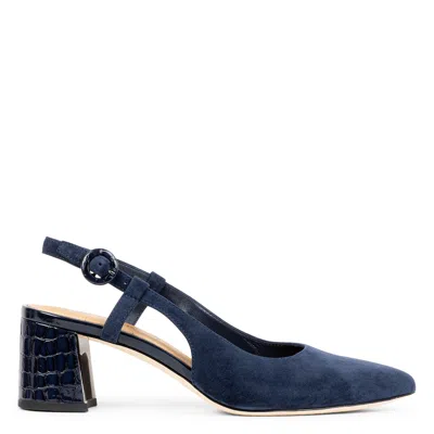 Donald Pliner Women's Song Slingback Pumps In Navy Suede