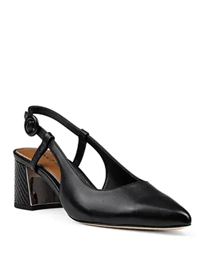 Donald Pliner Women's Song Pointed Toe Slingback Pumps In Black